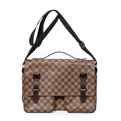 Pre-owned Louis Vuitton Broadway In Brown