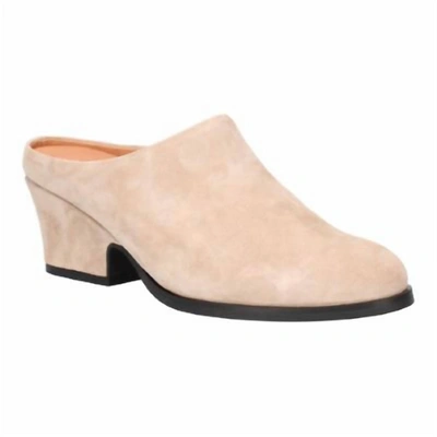 Shop L'amour Des Pieds Women's Jiya Clog In Taupe Suede In Brown