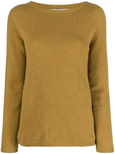 Shop 's Max Mara Cashmere Crewneck Sweater In Yellow