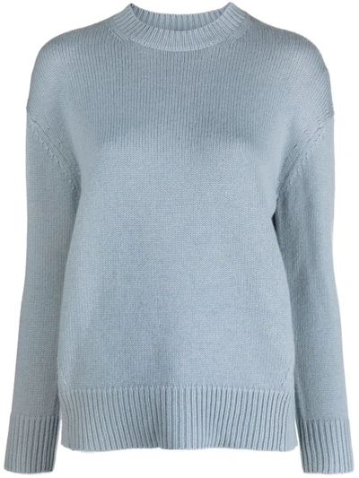 Shop 's Max Mara Wool Crewneck Sweater In Grey
