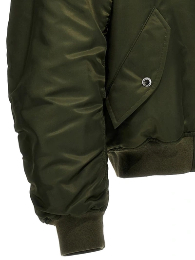 Shop Alexander Mcqueen 'harness' Bomber Jacket In Green