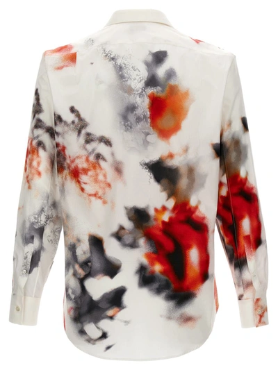 Shop Alexander Mcqueen 'obscured Flower' Shirt In Multicolor