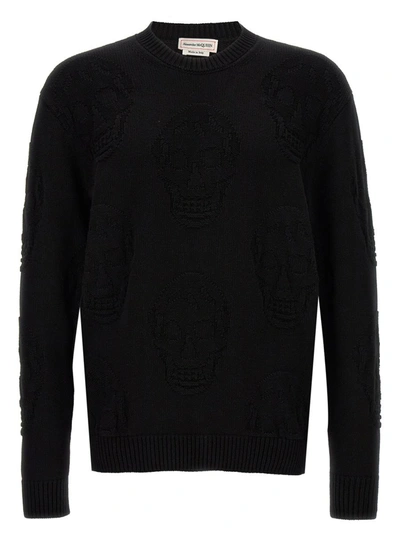 Shop Alexander Mcqueen 'skull' Sweater In Black