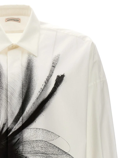 Shop Alexander Mcqueen Printed Shirt In White/black
