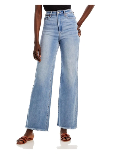 Shop Blanknyc The Franklin Womens Light Wash High Rise Wide Leg Jeans In Blue