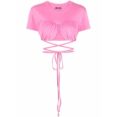 Shop Jacquemus T-shirts In Pink