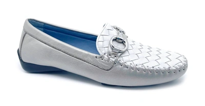 Shop Robert Zur Women's Perlata Loafer In True Silver/white In Multi
