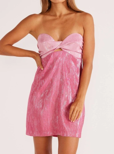 Shop Minkpink Vida Mini Dress In Pink
