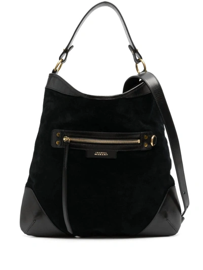 Shop Isabel Marant Botsy Day Hobo Shoulder Bag In Black