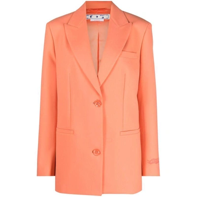Shop Off-white Outerwears In Orange
