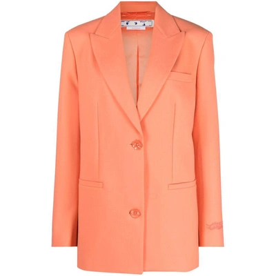Off-white Wo Blend Tomboy Jacket In Orange