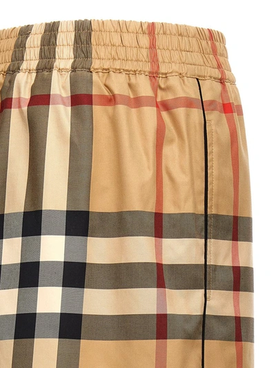 Shop Burberry 'debra' Shorts In Beige