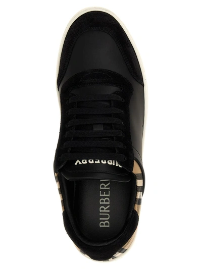 Shop Burberry 'stevie' Sneakers In Black