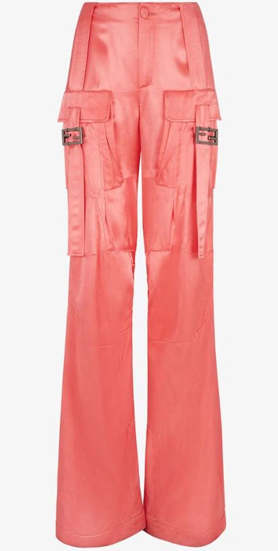 Shop Fendi Pants In Pink