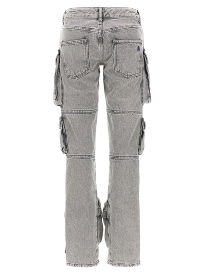 Shop Attico The  'essie' Jeans In Gray