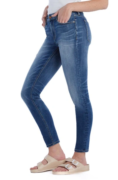 Shop Hint Of Blu Brilliant High Waist Skinny Jeans In Blue Glee