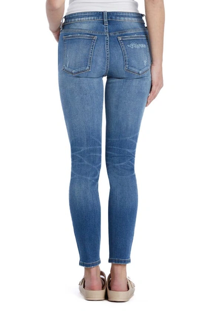 Shop Hint Of Blu Brilliant High Waist Skinny Jeans In Blue Cheer