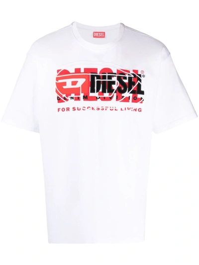Shop Diesel Boxt T-shirt Clothing In White