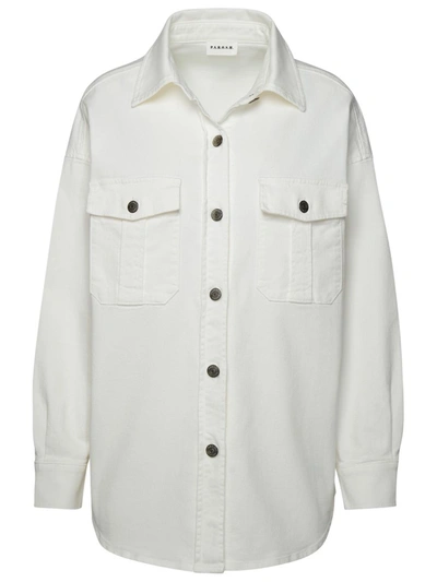 Shop P.a.r.o.s.h . 'chimera' White Cotton Blend Shirt