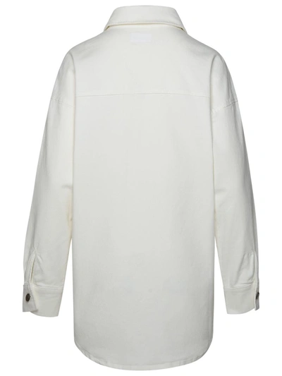 Shop P.a.r.o.s.h . 'chimera' White Cotton Blend Shirt