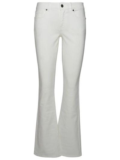 Shop P.a.r.o.s.h . 'chimera' White Cotton Blend Jeans