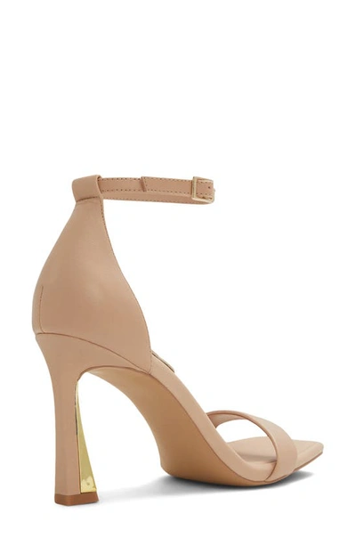 Shop Aldo Rosali Square Toe Sandal In Beige