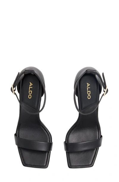 Shop Aldo Rosali Square Toe Sandal In Black