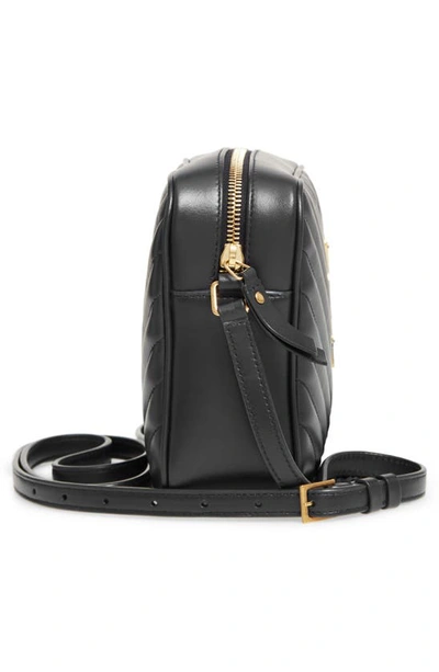 Shop Saint Laurent Lou Leather Camera Bag In Black