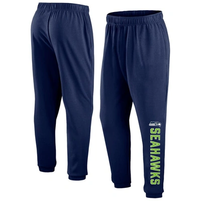 Fanatics Branded Navy Seattle Seahawks Big & Tall Chop Block Lounge Pants In Navy