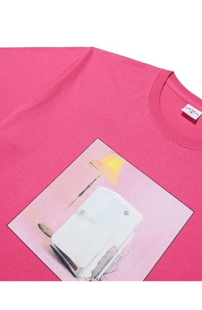 Shop Noah X The Cure 'three Imaginary Boys' Cotton Graphic T-shirt In Pink