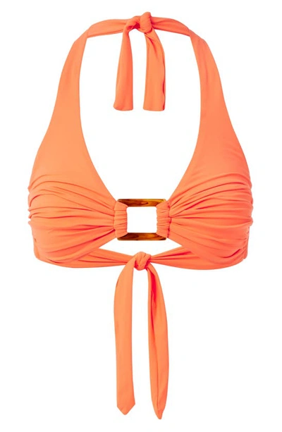 Shop Melissa Odabash Paris Bikini Top In Orange