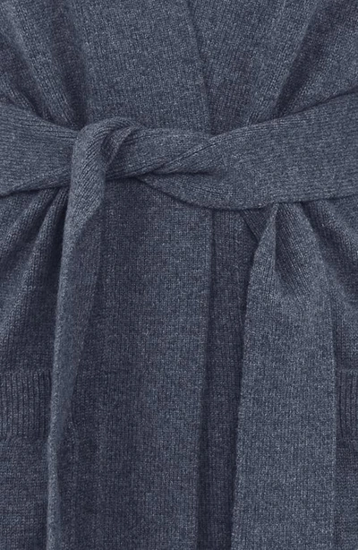 House Of Cb Alaia Wrap Cardigan In Grey Melange