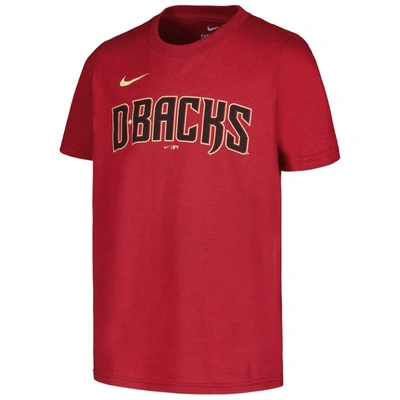Shop Nike Youth  Zac Gallen Red Arizona Diamondbacks Name & Number T-shirt
