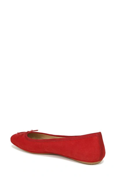 Veronica Beard Beatrix Ballet Flat In Fire Red