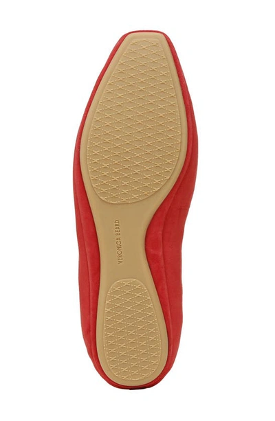 Veronica Beard Beatrix Ballet Flat In Fire Red
