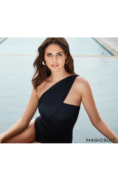 Shop Magicsuit Goddess Solid Convertible One-piece Swimsuit In Black