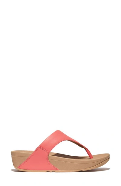 Shop Fitflop Lulu Flip Flop In Rosy Coral