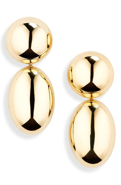 Shop Lie Studio The Klara Drop Earrings In 18k Gp 925 Sterling Silver