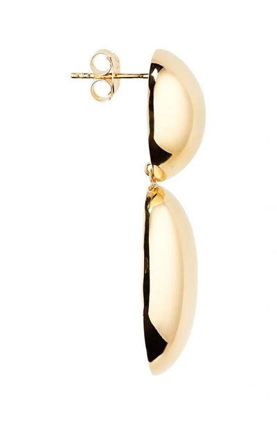 Lie Studio The Klara Drop Earrings In 18k Gp 925 Sterling Silver