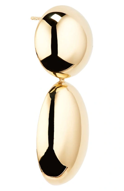 Lie Studio The Klara Drop Earrings In 18k Gp 925 Sterling Silver