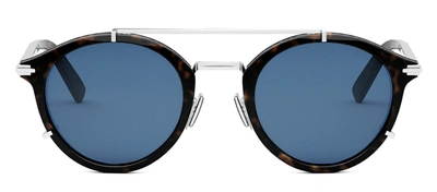 Shop Dior Blacksuit R7u 20b0 Dm40111u 52v Round Sunglasses