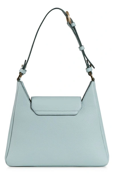 Shop Strathberry Multrees Leather Hobo In Duck Egg Blue