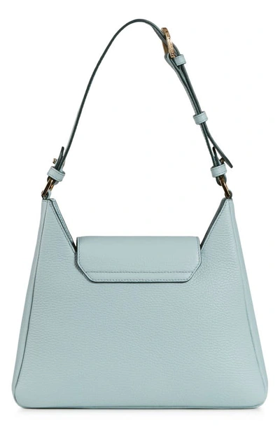Strathberry Multrees Leather Hobo In Duck Egg Blue