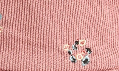 Shop Treasure & Bond Embroidered Corduroy Bucket Hat In Pink Combo
