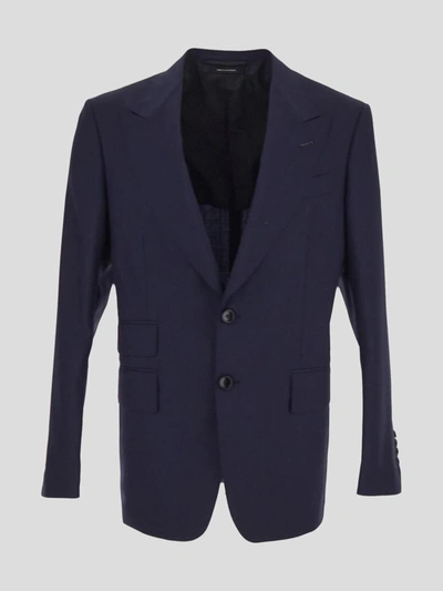 Shop Tom Ford Suit In Midnightbleu
