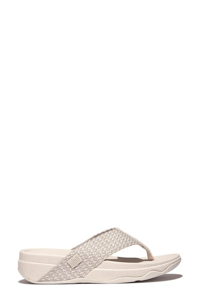 Shop Fitflop Surfa Flip Flop In Paris Beige