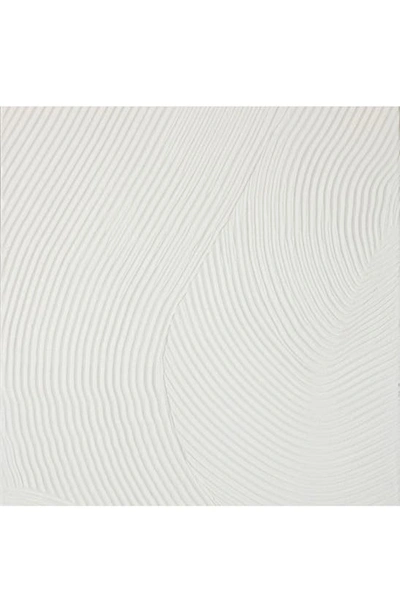 Ginger Birch Studio Textured White Canvas Framed Wall Art In White