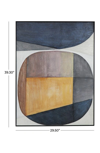 Vivian Lune Home Framed Canvas Wall Art In Blue