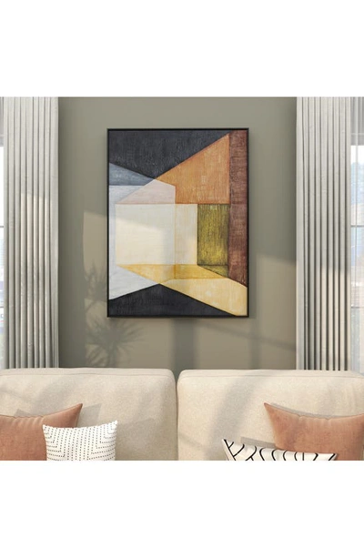 Ginger Birch Studio Blue Abstract Canvas Framed Wall Art In Blue