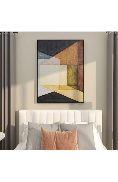 Ginger Birch Studio Blue Abstract Canvas Framed Wall Art In Blue